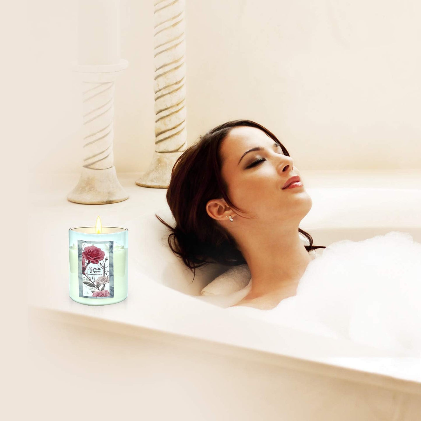 Indulge in a Relaxing Bath with Happahee Soy Candle - A Blissful Experience for Women