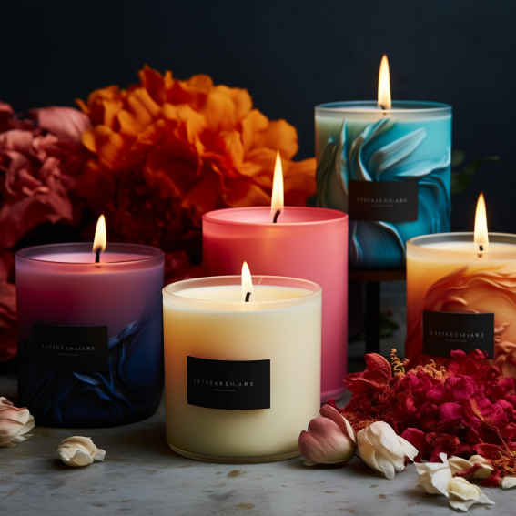 A unique collection of candles from Dubai, each with its own private label, representing the pinnacle of craftsmanship, personalization, and the spirit of the UAE's most dynamic city.