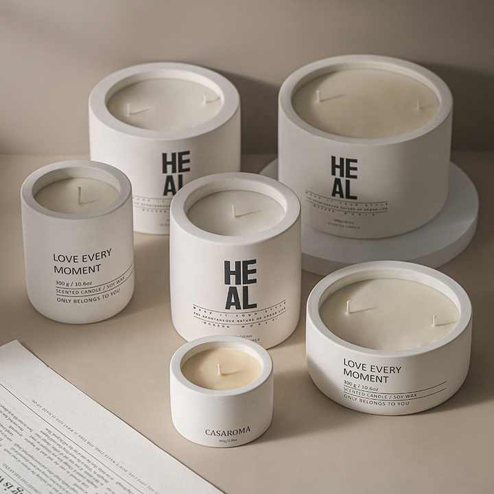 Handcrafted luxury candles with intricate designs, ideal for custom branded candles for events or promotional gifts UAE