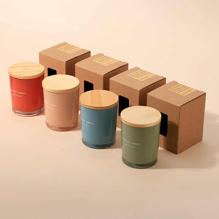 Minimalist frosted glass candles for decorative weddings or event candles Dubai, crafted with customizable labels UAE