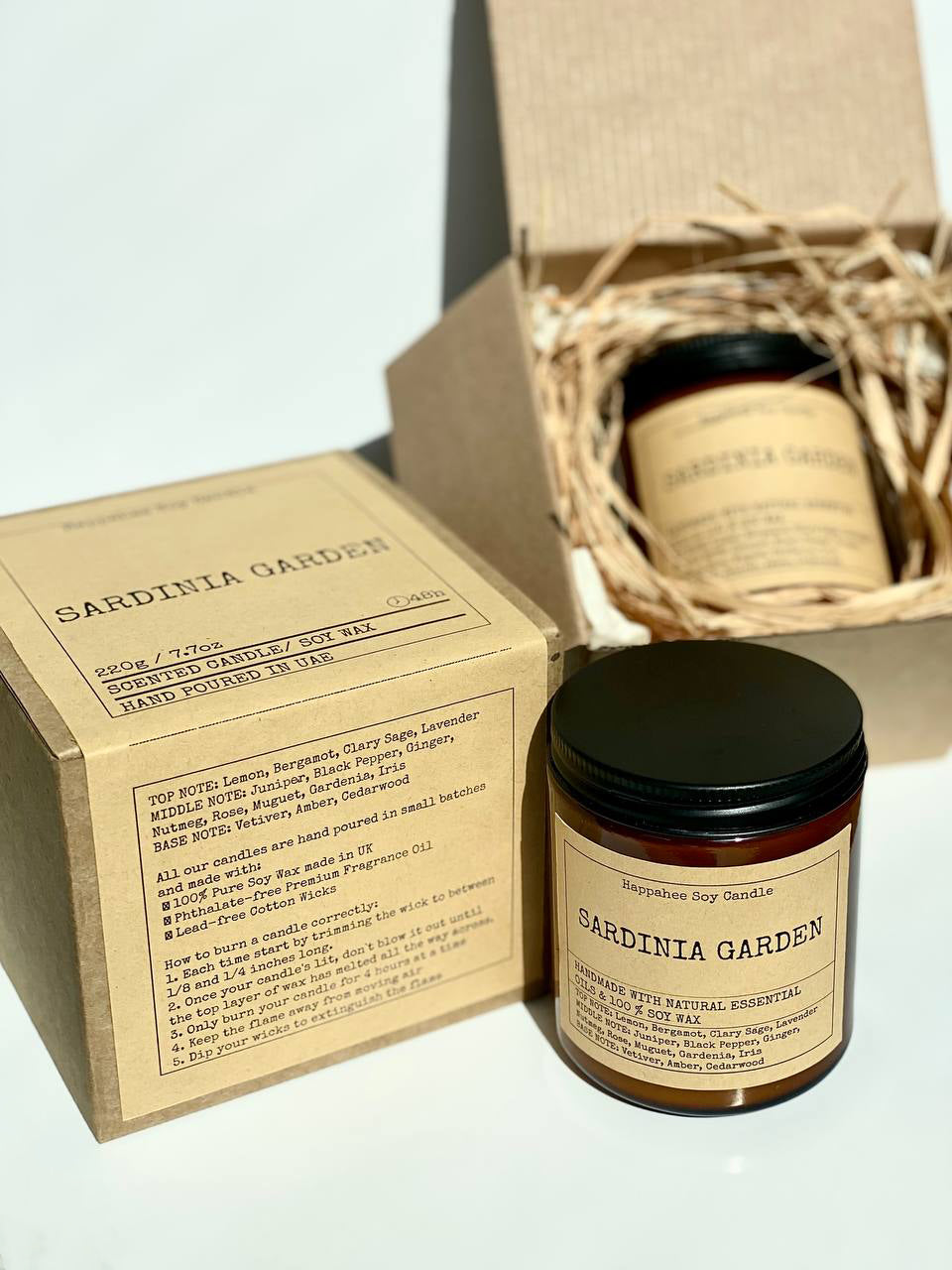 Eco-Friendly Craft Box Packaging for Desert Oud Candle - Sustainable and Stylish Packaging Option for Environmentally-Conscious Consumers